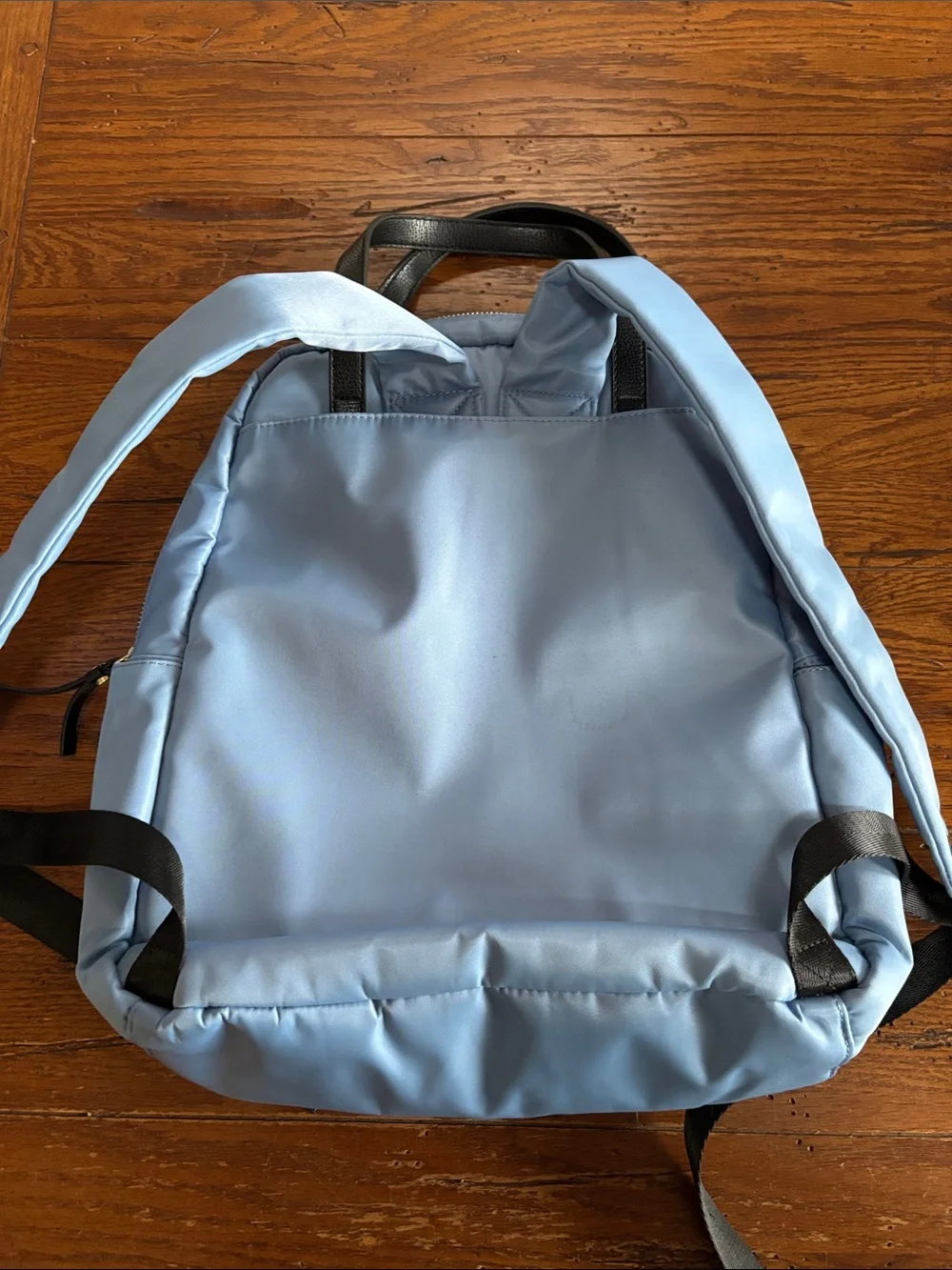 Tutilo New York Commuter Backpack Light Blue Nylon Black Travel Bag Like New
